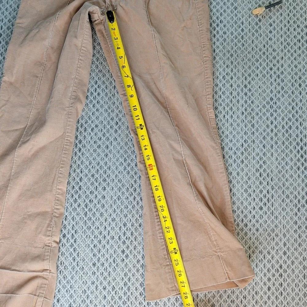 VTG Corduroy Bell Bottoms LIBERTY Tan 70s W30 Bell Flare Hippie Talon Pants RARE